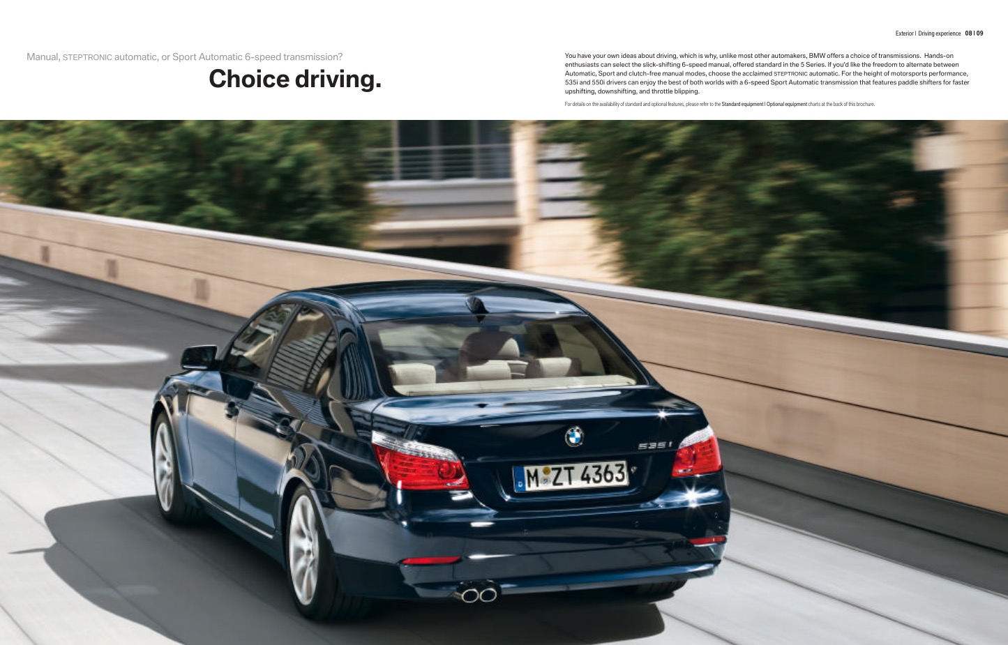 2010 BMW 5-Series Brochure Page 34